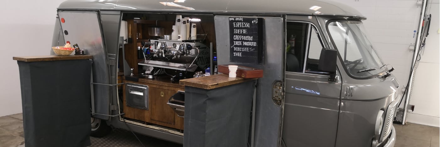 Mobiele espressobar van Caffe Delizia